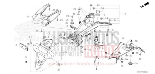 GARDE-BOUE ARRIERE NSS750S de 2025